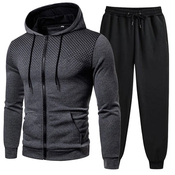 Riolio Mens Tracksuits Men's Clothing Men Sets Hoodie Set Zipper Sweatshirt Casual Sport Sweatpants Man Sweat Suit Set Running